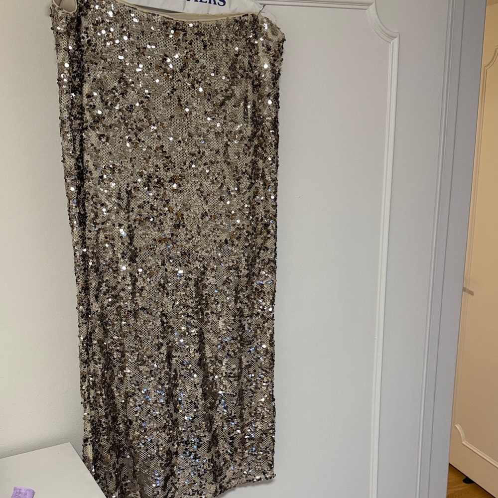 Sequin Midi Skirt